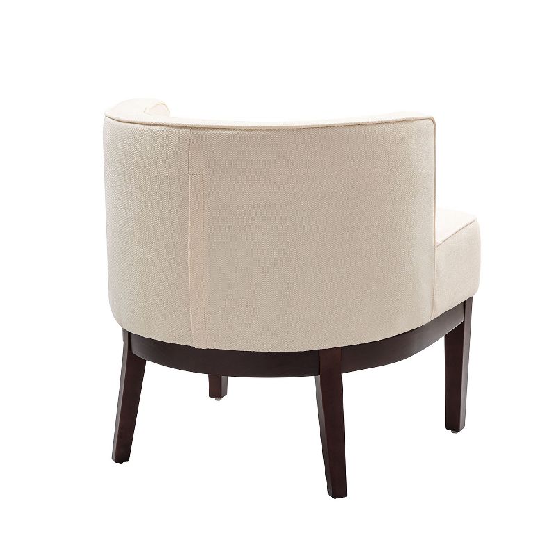 Set of 2 Renaud Upholstered Barrel Chair with solid wood legs | ARTFUL LIVING DESIGN, 4 of 12