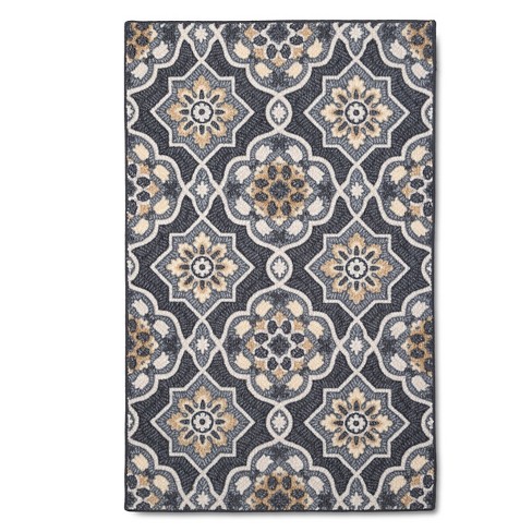 2'6x4' Checkerboard Plush Accent Rug - Threshold™ : Target