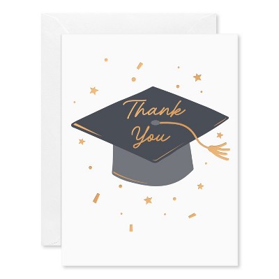 10ct Graduation Thank You Card Pack, Graduation Cap