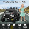 Ride on Car with 6 EVA Wheels&4WD, 24V Battery Powered Electric Car for Kids, Electric Vehicle with Remote Control, 3 Adjustable Speeds - 2 of 4