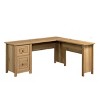 GDFStudio Remuda L-Shaped Wood Office Desk with Dual Drawer Storage - 2 of 4