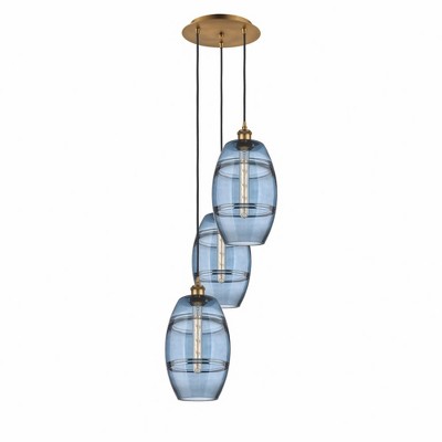 Vaz - 3 Light Cord Hung Multi Pendant In Industrial Style-30.38 Inches Tall and 14.5 Inches Wide