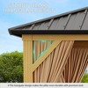 10 x 12 Feet Outdoor Metal Double Roof Canopy Hard Top Gazebo - 4 of 4