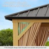 10 x 12 Feet Outdoor Metal Double Roof Canopy Hard Top Gazebo - image 4 of 4