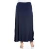 24seven Comfort Apparel Women's Elastic Waist Maxi Skirt - 3 of 4