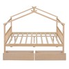 YOOCOZZ  Full Size Wooden Bed with House Design and Drawers - 4 of 4