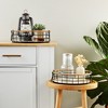 Juvale 2 Pack Round Wooden Wire Basket Trays with Handles, Farmhouse Decor (2 Sizes) - 2 of 4