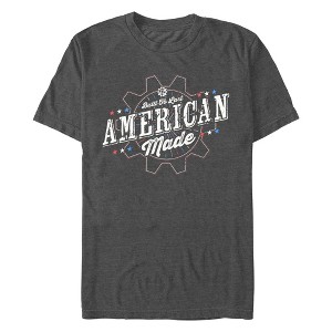 Men's Lost Gods Distressed American Made  T-Shirt - Charcoal Heather - Small - 1 of 4