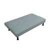 DOMETOUR Modern Armless Calico Sofa Bed – Convertible Sleeper Couch for Living Room, Guest Room or Small Apartment - 3 of 4