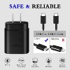 2-Pack USB C Charger with 6ft Cable, USB C Fast Charger ,Fast PD 25W Type-C Wall Charger for Galaxy S25/S24/S23/S22/S21+/iPhone 16/15 Series - 3 of 4