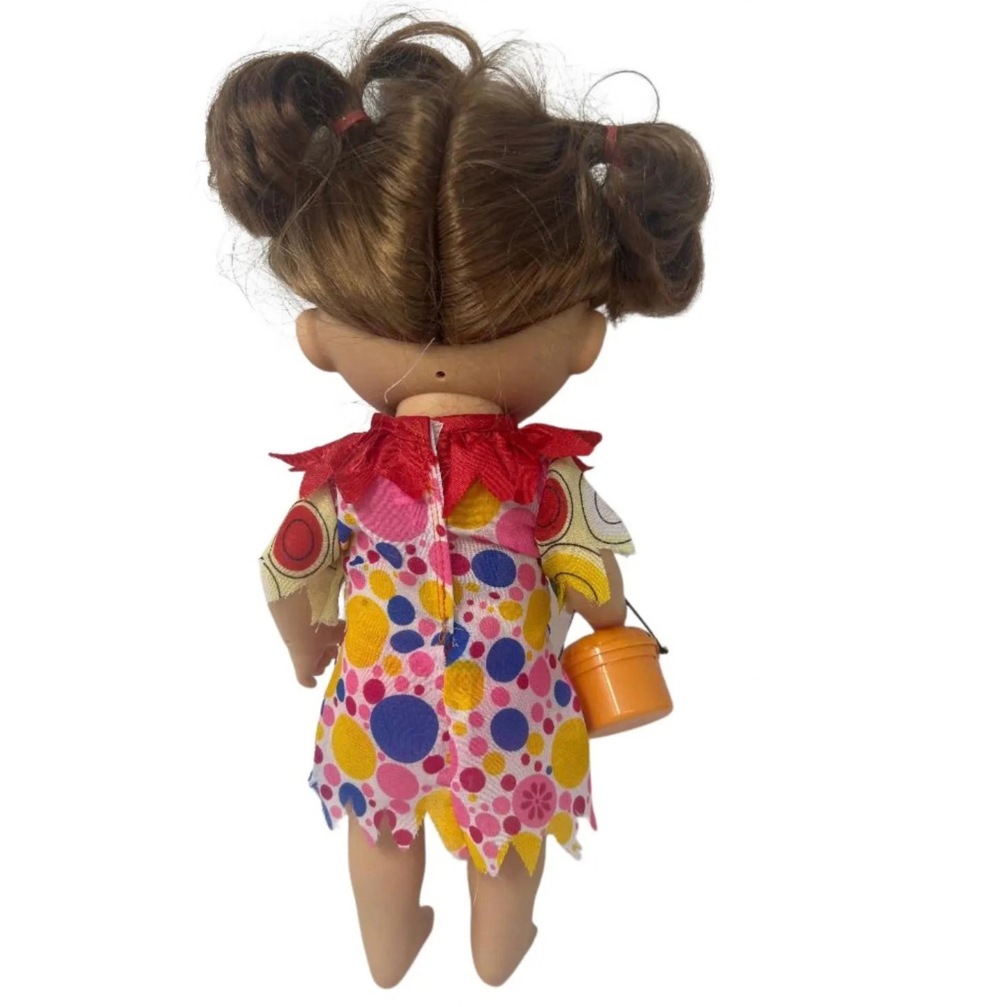 Детские аксессуары для кукол Doll Clothes Superstore Clown Costume Dress for 12 Inch Baby Alive Dolls – Halloween Outfit with Trick-or-Treat Bucket — фото 3