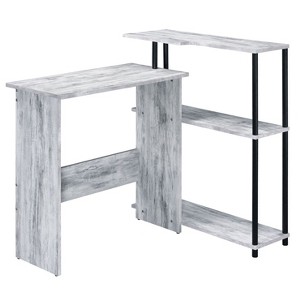 XIYUYEU L-Shaped Home Office Desk Simple Writing Desk with Open Storage Shelves for Office, Study - 1 of 4
