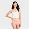 Women's Modal Blend Cheeky Underwear with Lace - Auden™ - 3 of 4