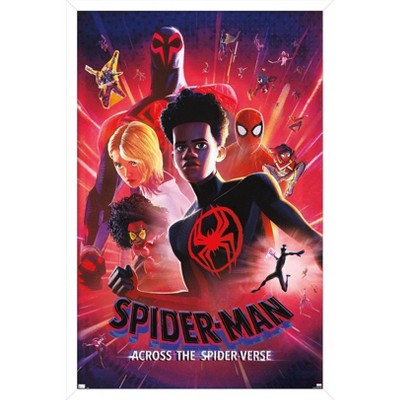 Spider-Man (NEW) Spider-Verse Movie Posters, FRAMED Set outlet of 3, Wall Art Prints, A