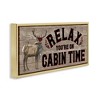 Stupell Industries Cabin Time Phrase with Deer, 31" x 14" - 3 of 4