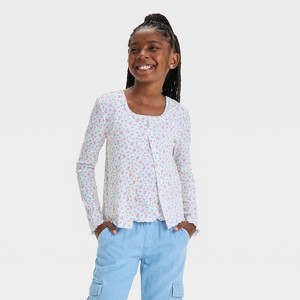 Girls' Rib Twin Top - Cat & Jack™ - 1 of 4