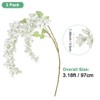 Unique Bargains Silk Durable UV-resistant Artificial Plant 3 Pcs - 3 of 4