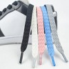 INSPIRE CHIC Flat Fat Soft Shoelaces for Casual Hiking Shoes 2 Pairs 0.51'' Wide - 3 of 4