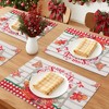 REGALWOVEN Placemats Set of 6 Linen Placemats, Washable Kitchen Table Mat, Seasonal Holiday Christmas Place Mats for Party - 2 of 4