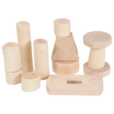 Kaplan Early Learning Bambino Wooden Shape Branch Blocks  - Set of 12