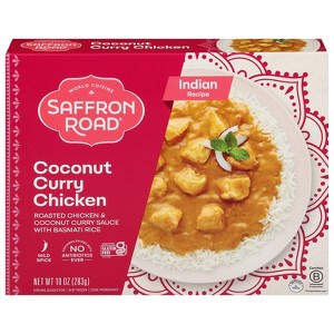 Saffron Road Coconut Curry Chicken Gluten Free Indian Meal Frozen Dinner - 10oz - 1 of 4