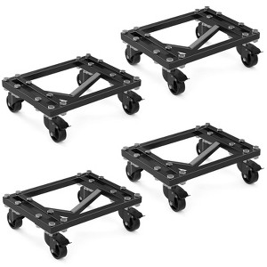 Car Dolly Set of 4, Heavy Duty Wheel Dolly, Double v-Shaped Design Vehicle Dollies w/Locking Brakes, Vehicle Mover - 1 of 4