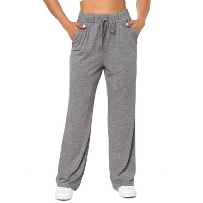Womens Wide Leg Pants Drawstring Workout Sweat Pants for Women Comfy High Waist Pajama Legging with Pockets Athletic