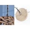 Modern Home Nautical Natural Driftwood Ceiling 20" Ball Pendant Light - Seaside Ocean Beach Chandelier - 4 of 4