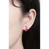 Liv & Ava Stockings Holiday Earrings Red - 2 of 3