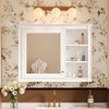 Racxily 36x28 Inch Medicine Cabinet, Wall Mounted Bathroom Storage with Mirror & Adjustable Shelf - 3 of 4