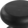 Uttermost Robles Outdoor Accent Table-Bubbled Hourglass Design in Durable Matte Black - 3 of 4