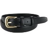 CTM Women's Leather Adjustable Belt with Statement Buckle - 4 of 4