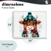 Stupell Industries Cozy Hot Chocolate Cow Framed Giclee Art - 4 of 4
