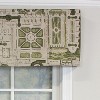RLF Home Le Jardin Tailored 100% Cotton with Fully Lined 3" Rod Pocket Valnance for Windows 50" x 14" - 3 of 4