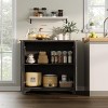 Jojoka Modern Fluted Buffet Sideboard with Storage, Coffee Bar Cabinet with Adjustable Shelves for Kitchen, Living Room - 3 of 4