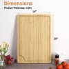 GustoWave Extra Large Cutting Board for Kitchen, Bamboo Wood Butcher Block for Meat, Stove Top Cover Noodle Board Over Sink Board - 3 of 4