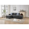 TiramisuBest Hidden Storage Units with Matching Accent Pillows for Modular Modern Homes, Black & Gray - 2 of 4