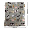 Boersma Various Animals Blanket Soft Pig Horse Durable Comfortable Blanket Birthday Gift Home Decoration Sofa Couch Office Bed Camping Travel, 50"x60" - 4 of 4