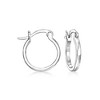 Ross-Simons 0.15 ct. t.w. Diamond Removable Heart Charm Hoop Drop Earrings in Sterling Silver and 14kt Yellow Gold - 4 of 4