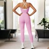 Anna-Kaci Active Women's Seamless Active Bodysuit with Double Strap Racerback Design - 2 of 4