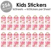 Big Dot of Happiness Little Princess Crown - Pink and Gold Princess Birthday Party Favor Kids Stickers - 16 Sheets - 256 Stickers - 2 of 4