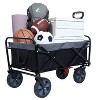 Gulches 150L Collapsible Wagon Cart, Heavy Duty, 360 lbs Capacity, Portable Sport Wagon - 2 of 4