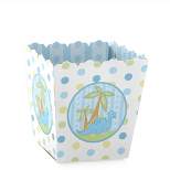 Big Dot of Happiness Baby Boy Dinosaur - Party Mini Favor Boxes - Baby Shower or Birthday Party Treat Candy Boxes - Set of 12