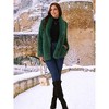 Seta T Women's Faux Fur Coat Long Sleeve Pockets Lapel Shaggy Warm Winter Overcoat Fluffy Jackets - 4 of 4
