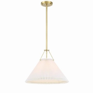 Crystorama Lighting Gamma 1 - Light Pendant in  Aged Brass - 1 of 3