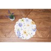 C&F Home Lovely Blues Scalloped Round Single Placemat Floral Design All Seasons, 17" - 4 of 4