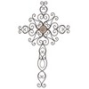 Dicksons Swirl Medallion Patina Bronze 26 inch Metal Hanging Wall Cross - 2 of 2
