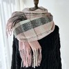 Anna-Kaci Plaid Pattern Soft Woven Winter Scarf with Cozy Texture 71×24.8 Inches - 2 of 4