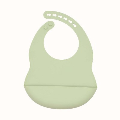 MyKids-USA Baby Solid Color Food Grade Silicone Bibs