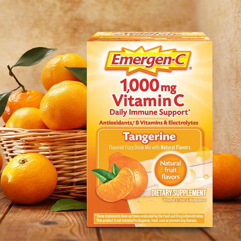 Emergen-C Vitamin C Dietary Supplement Drink Mix - Tangerine - 30ct, 5 of 10